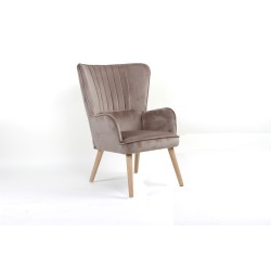 Πολυθρόνα υφασμάτινη καφέ ERIK 69x79x95 DIOMMI 32-179